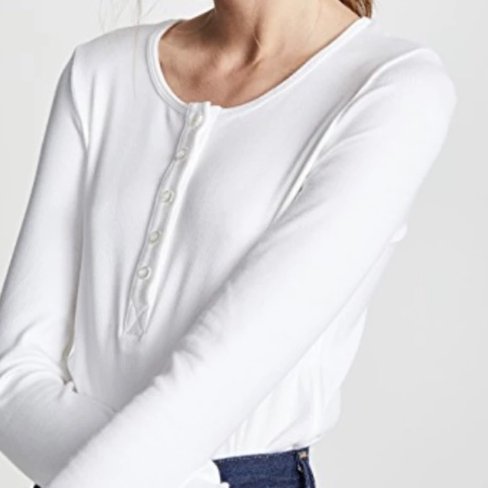 NEW: Twenty Long Sleeve Henley Ivory